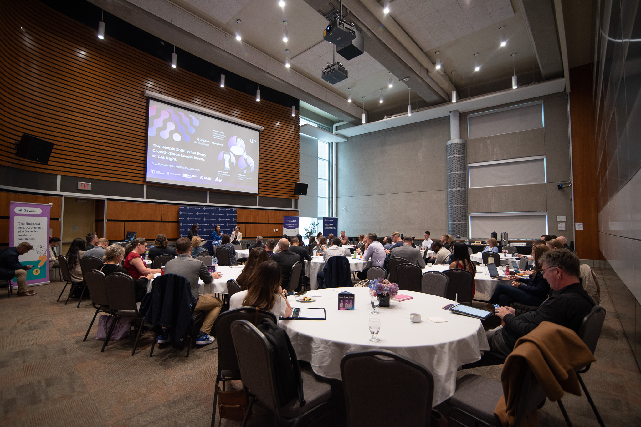 Conference audience in a live session
